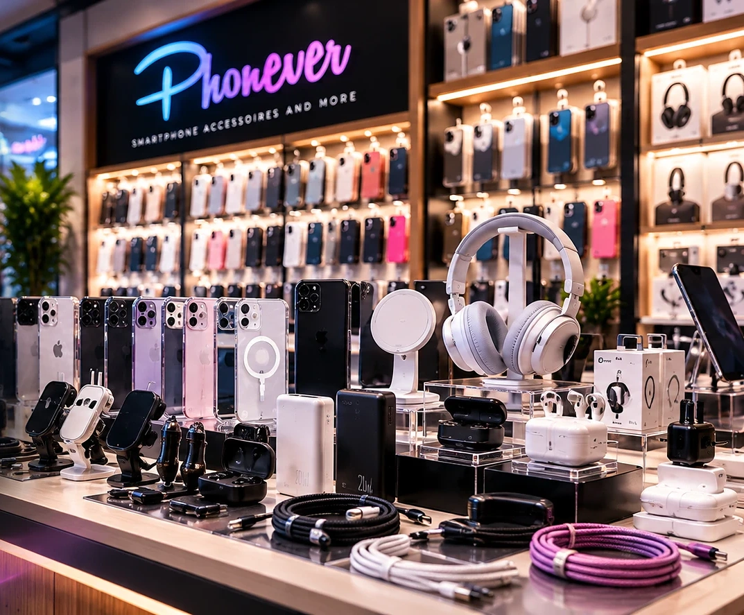Zubehör bei Phonever: Handyhüllen, Ladegeräte, Powerbanks, Kopfhörer und Kabel im Shop